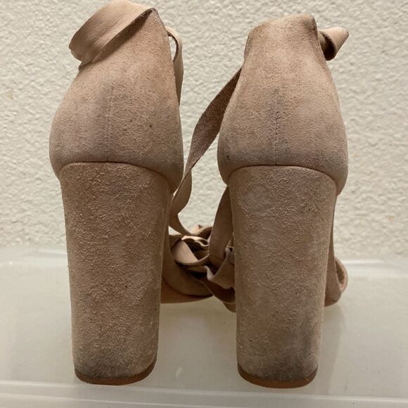 Schutz Suede Wrap Heels Size 8 - Picture 7 of 9